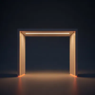 Minimalistická vstupná svetelná brána