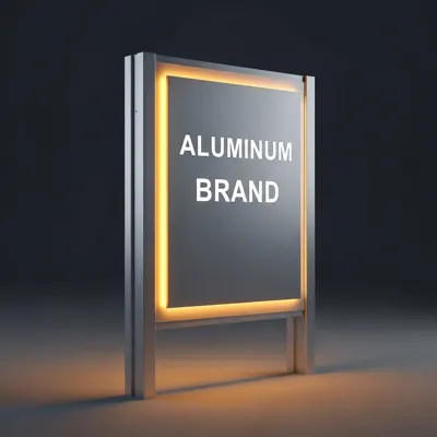 Exteriérová svetelná tabuľa s hliníkovým rámom