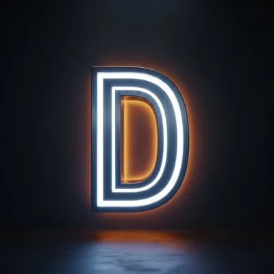 DUO efekt podsvietených písmen front a back