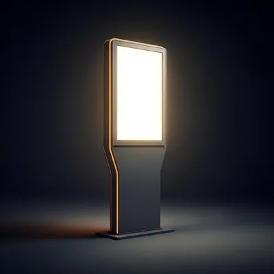 Jednoduchý reklamný svetelný pylón