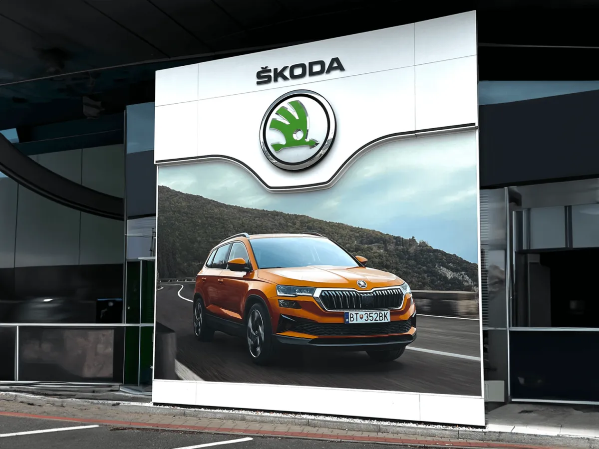 Veľkoplošná grafika — Škoda