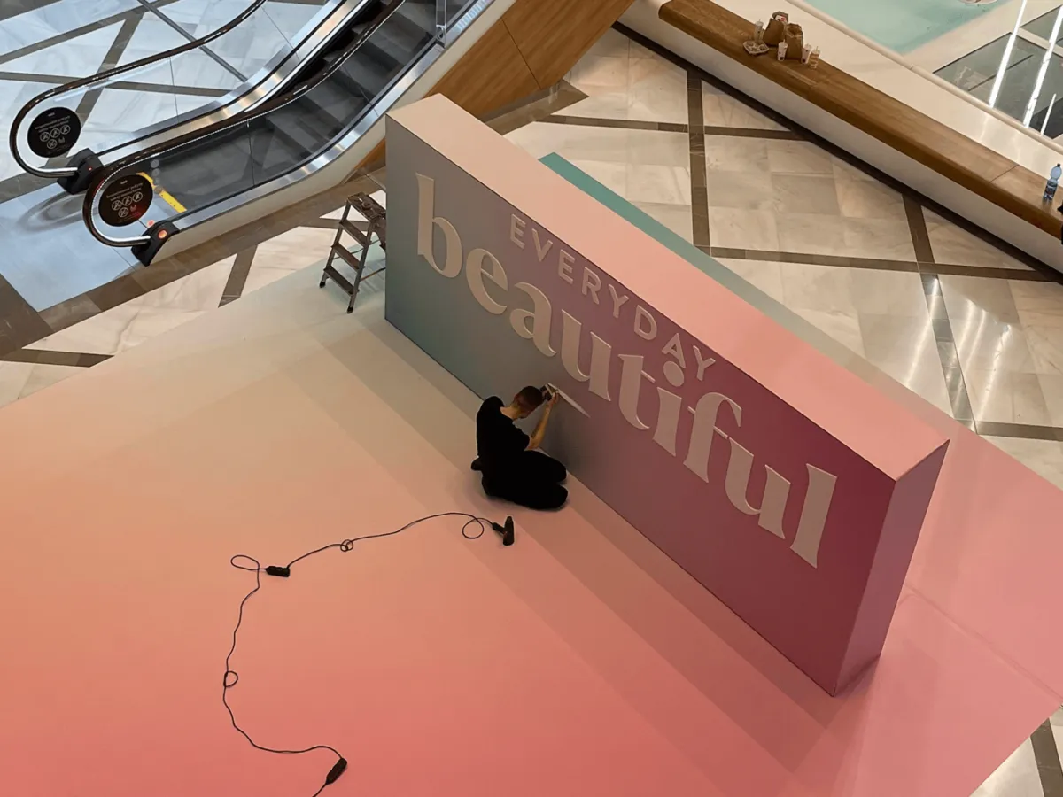 3D písmená — Aupark Bratislava - galéria