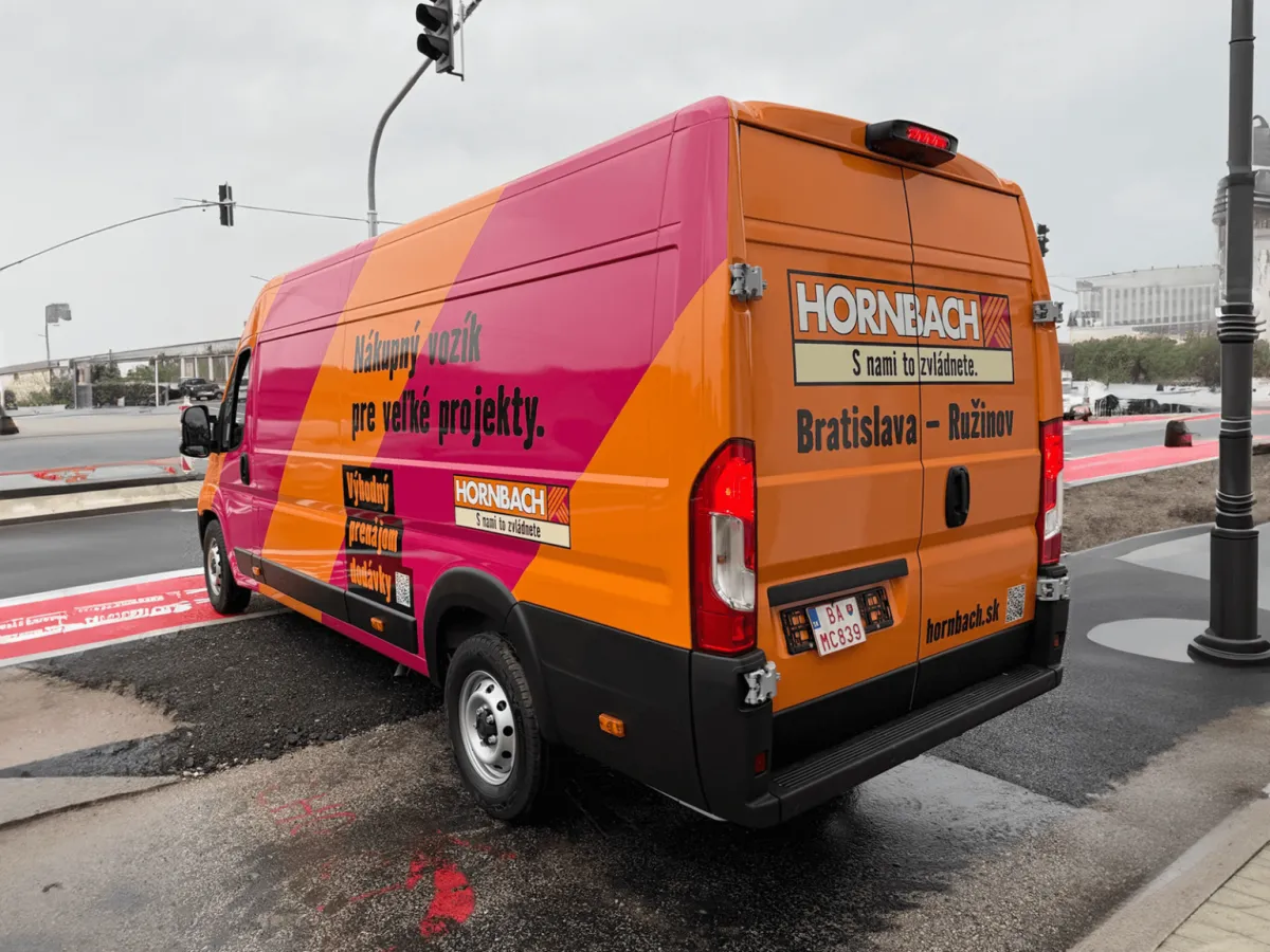 Polep dodávky — HORNBACH